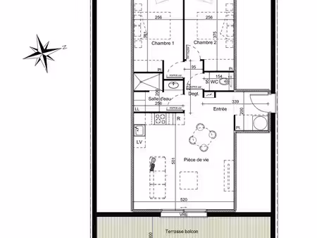 vente appartement 3 pièces 59 m² argelès-gazost (65400)