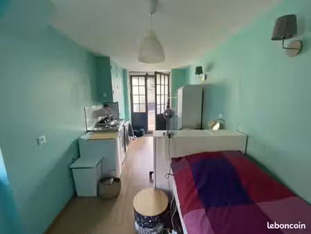studio meublé 17m2 - rez de jardin - marcy-l'etoile