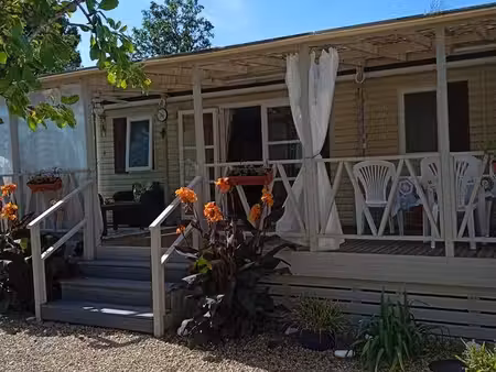 mobil home sur terrain de loisir
