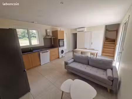 appartement t3 meublé de 55m²  avec espace extérieur de 50m² - lucbardez-et-bargues