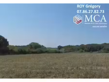 vente terrain 624 m² à meursac (17120)  66 500 €