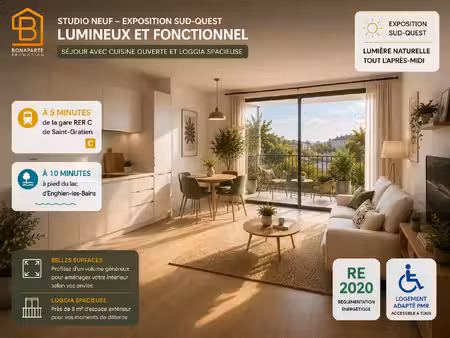 vente appartement 1 pièce 25 m² saint-prix (95390)