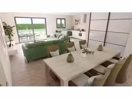 terrain avec maison neuve à vendre