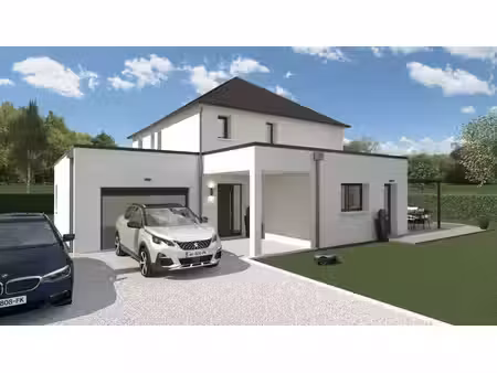 terrain avec maison neuve à vendre