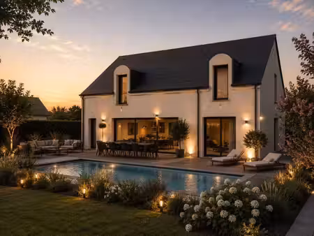 terrain avec maison neuve à vendre