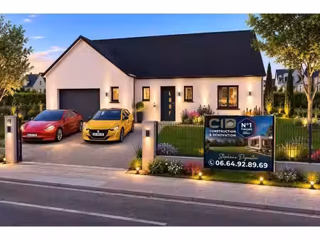 terrain avec maison neuve à vendre
