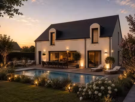 terrain avec maison neuve à vendre