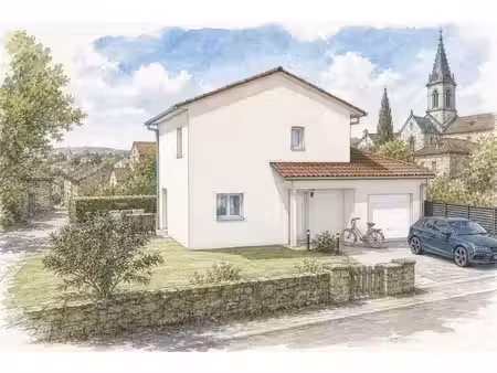 terrain avec maison neuve à vendre