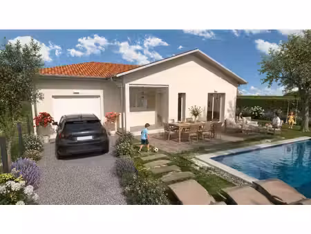 terrain avec maison neuve à vendre