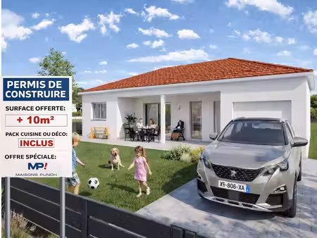 terrain avec maison neuve à vendre