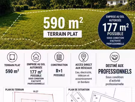 terrain constructible à vendre