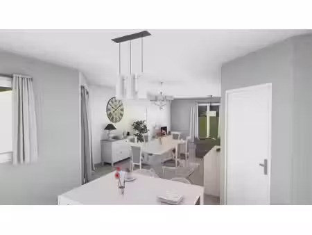 terrain avec maison neuve à vendre