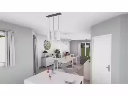 terrain avec maison neuve à vendre