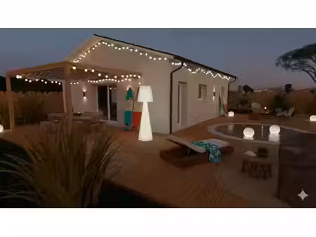 terrain avec maison neuve à vendre