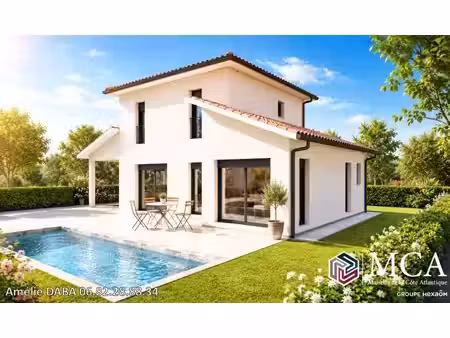 terrain avec maison neuve à vendre