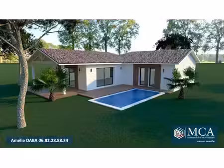 terrain avec maison neuve à vendre