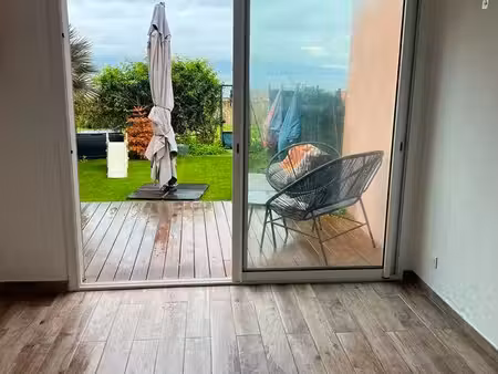 santa lina - rare rez de jardin - 40m2 + jardin 40 m2 vue mer