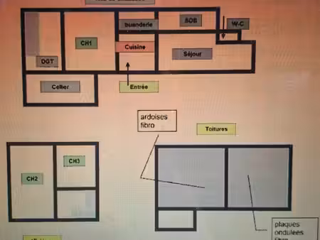 maison de 75 m2 avec cour