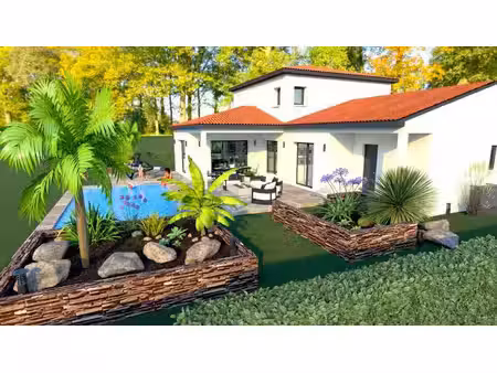 terrain avec maison neuve à vendre