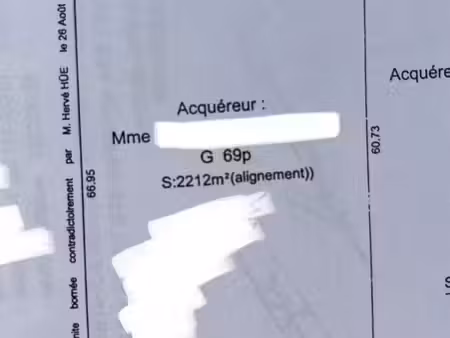 terrain à construire