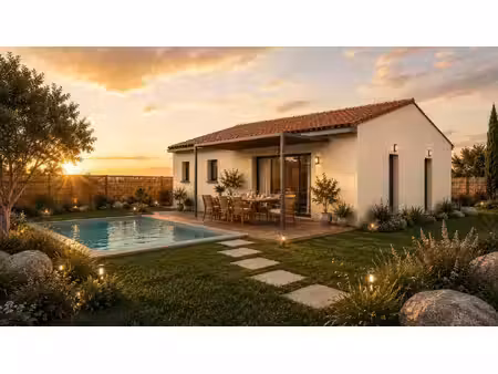 terrain avec maison neuve à vendre