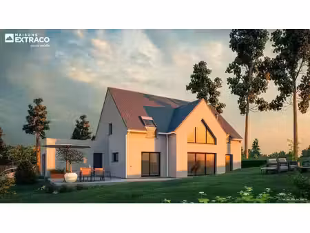 terrain avec maison neuve à vendre
