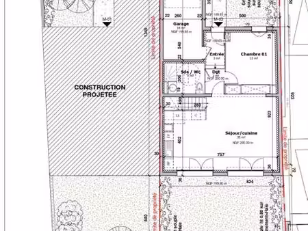 terrain de 179 m² à cerny