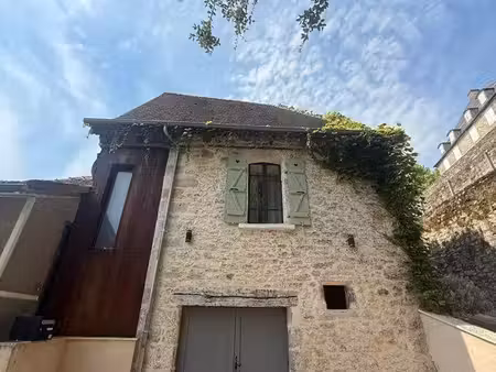 maison en pierre rénovée avec terrasse et jardin