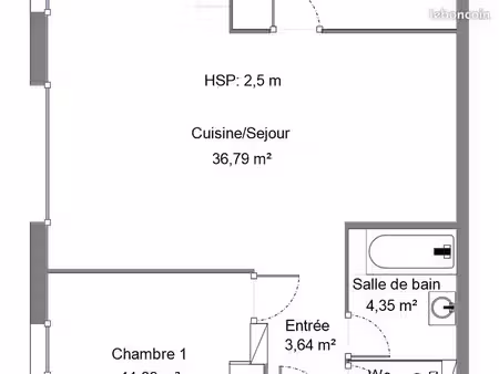 appartement 3 pièces 68 m²