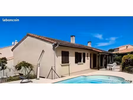 maison de plain-pied avec piscine  sous-sol total et vue panoramique à quint-fonsegrives