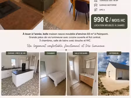 maison neuve en location à paimpont