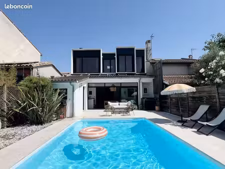 double échoppe avec jardin & piscine – talence saint-genès