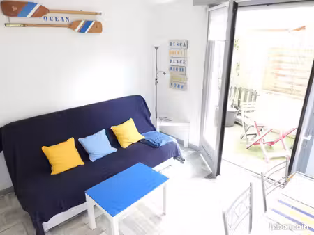 studio meublé avec terrasse plein sud au cœur de biscarrosse bourg
