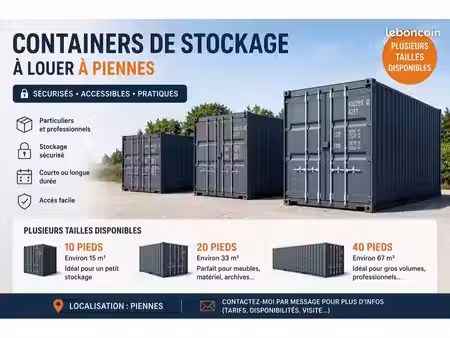 containers - stockage - garage à louer