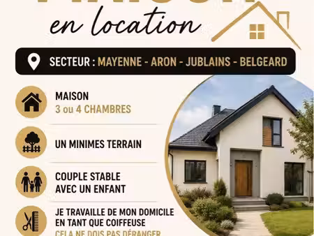 cherche location maison