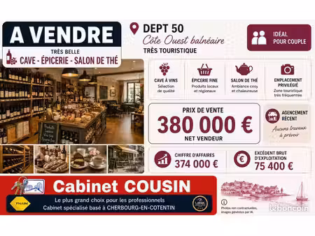 fonds de commerce épicerie  caviste 550 m²