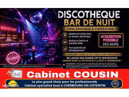 fonds de commerce bar 160 m²