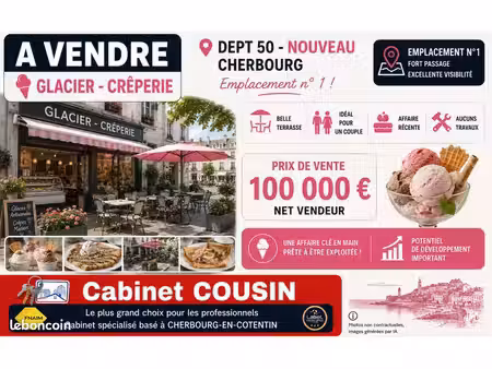 fonds de commerce crêperie 70 m²