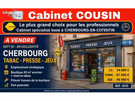 fonds de commerce tabac  presse  fdj 40 m²