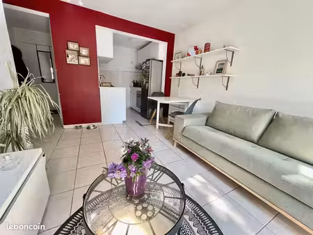 loue t2 meublé 37m² avec jardin