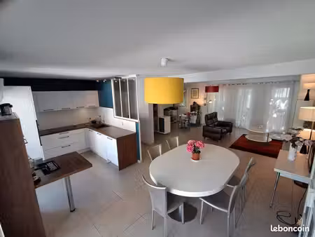 rare : quartier clémenceau duplex 132m² traversant - garage double 50m² - centre ville per