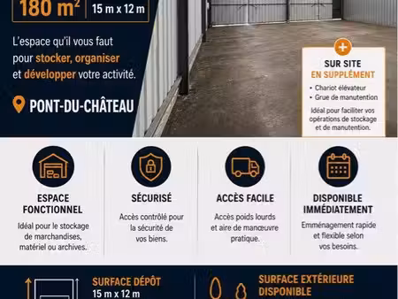 à louer – dépôt 300 m²