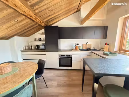 maison meublée 80 m² avec vue sur dégagée – le villard de montagny