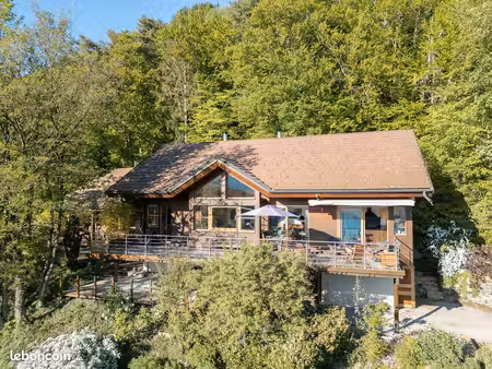 la canopée  chalet d'architecte surplombant le lac d'annecy