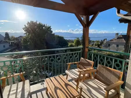 appartement tout équipé vue lac proche frontière suisse - chens sur léman