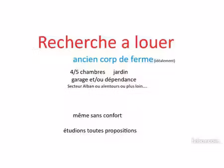 recherche location ferme