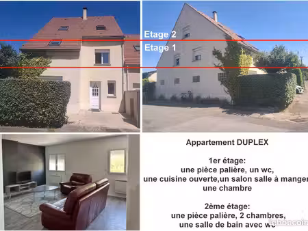 duplex 96 m2 meublé dans maison individuelle