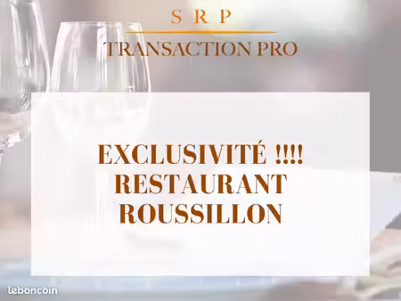 fonds de commerce restaurant roussillon