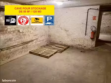 cave pour stockage / garde meuble / braderie de lille