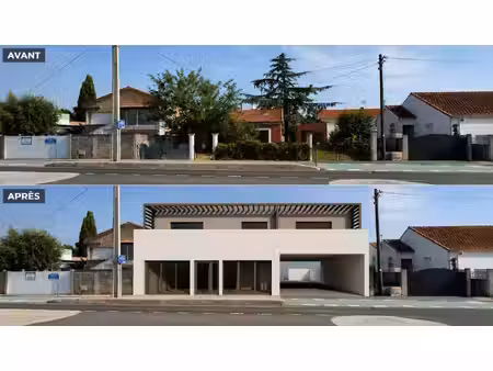 agde avenue de sète terrain 348 m² permis de construire accordé projet de 188 m²